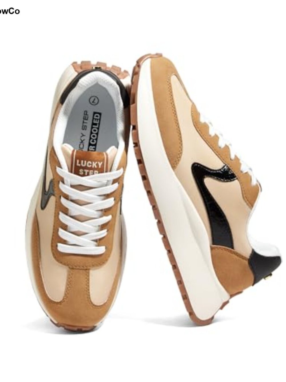 LUCKY STEP Women's Chunky Platform Fashion Sneakers